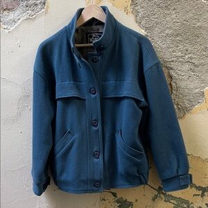 Woolrich Vintage Slate Blue Button-Up Jacket